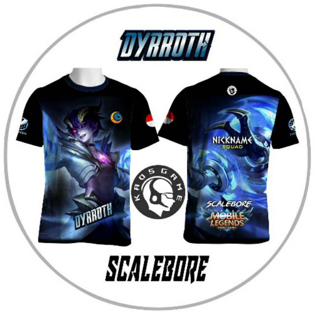 Kaos mobile legend dyrroth