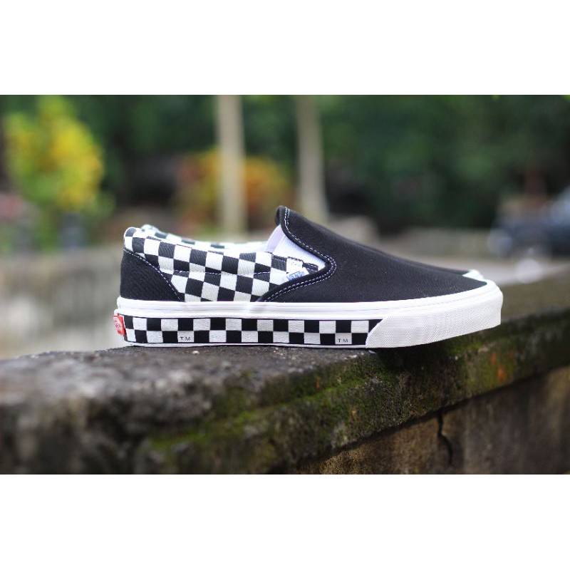 Vans Slip On Sidewall Checkerboard Original