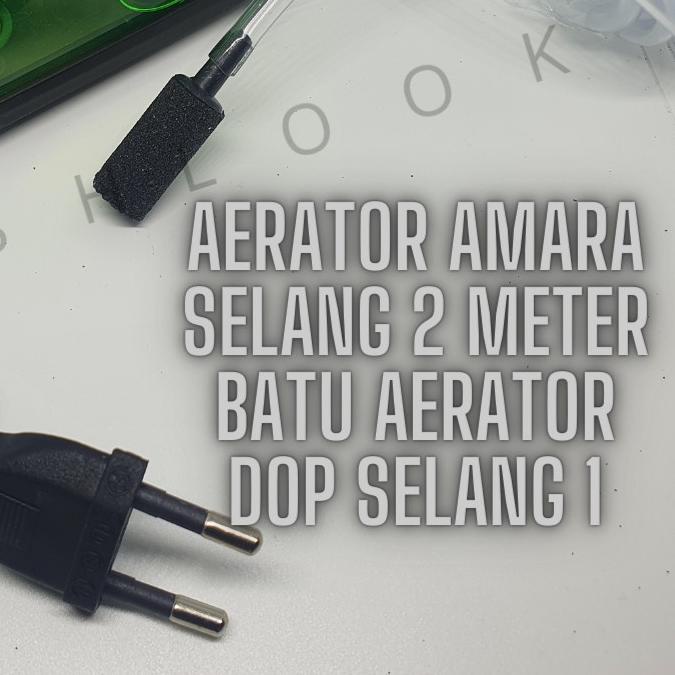 PAKET AERATOR LENGKAP AMARA mesin gelembung udara 1 LUBANG aquarium aquascape AMARA