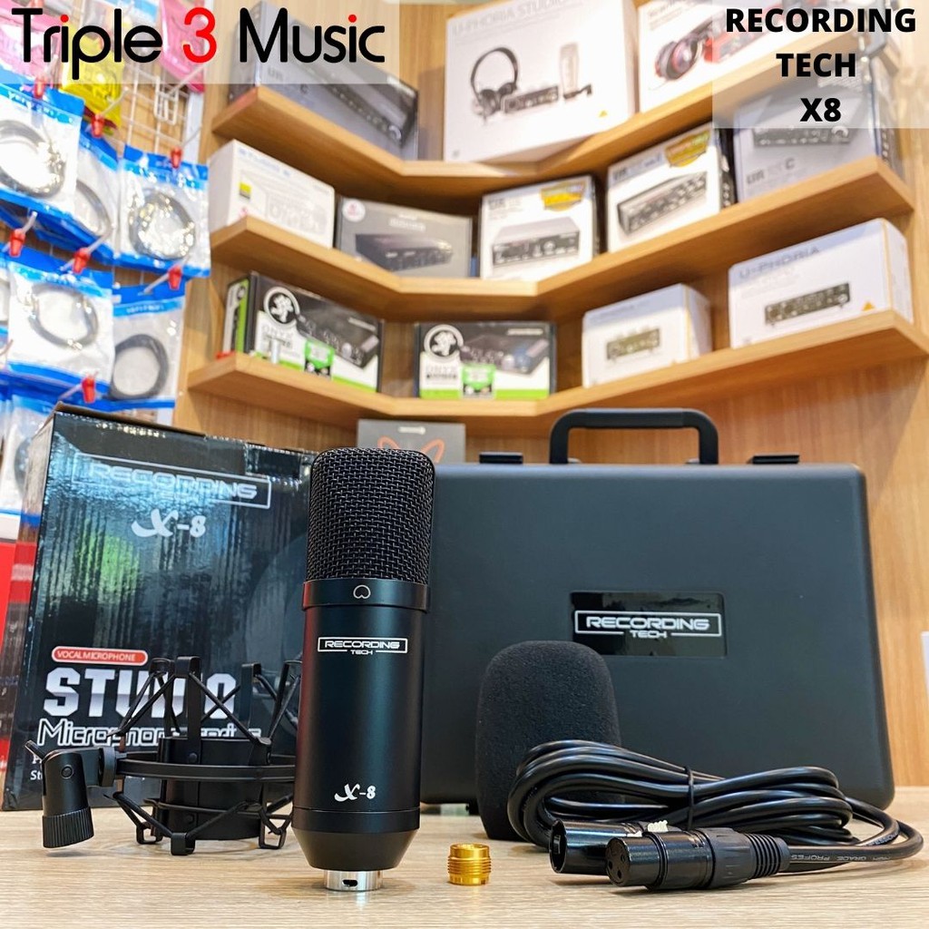Recording Tech X8 X-8 Mic XLR Condenser Microphone ORIGINAL