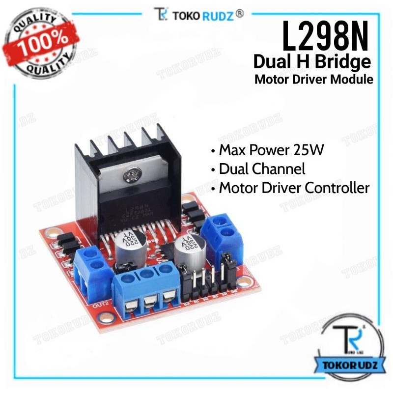 Modul IC L298N L298 Dual H Bridge Stepper Motor DC Driver Module