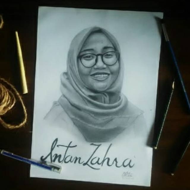 Sketsa Wajah realis jasa lukis
