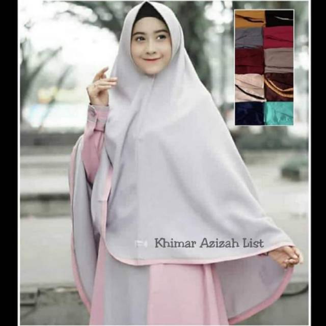 Hijab khimar azizah list syari