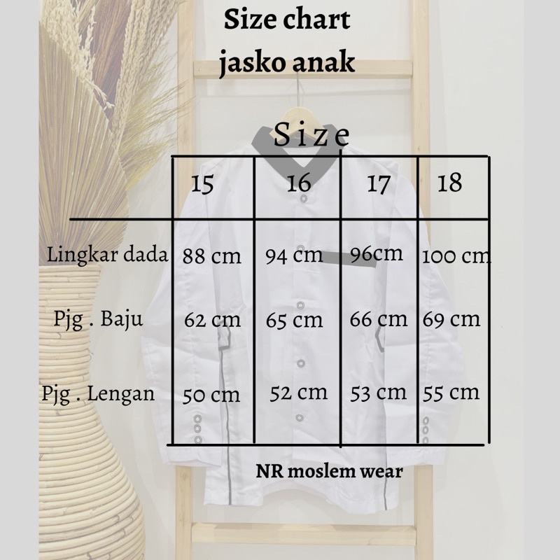 BAJU KOKO ANAK SD-SMP , JASKO , JAS KOKO TANGGUNG
