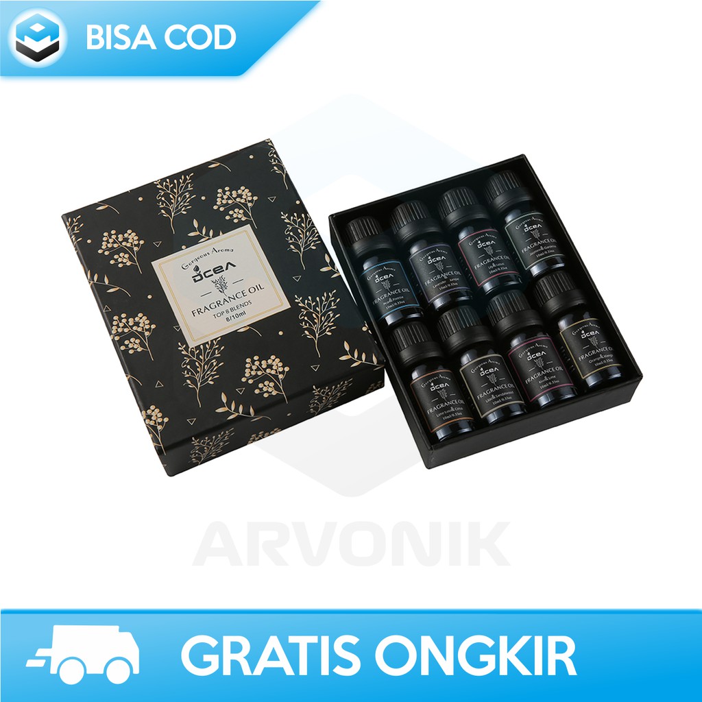 ESSENTIAL OIL AROMATHERAPY DIFFUSER 8 PCS - MINYAK AROMATERAPI HUMI HUMIDIFIER ORIGINAL TAFFWARE