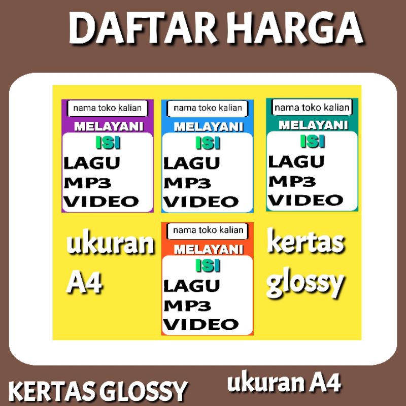 

tulisan melayani berbagai macam pruduk
