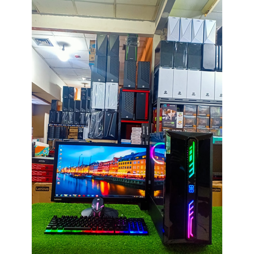 PC GAMING EDITING CORE I7-RAM 8GB-HDD 500 GB-SSD 120GB-VGA 4 GB-MONITOR 22 INCH