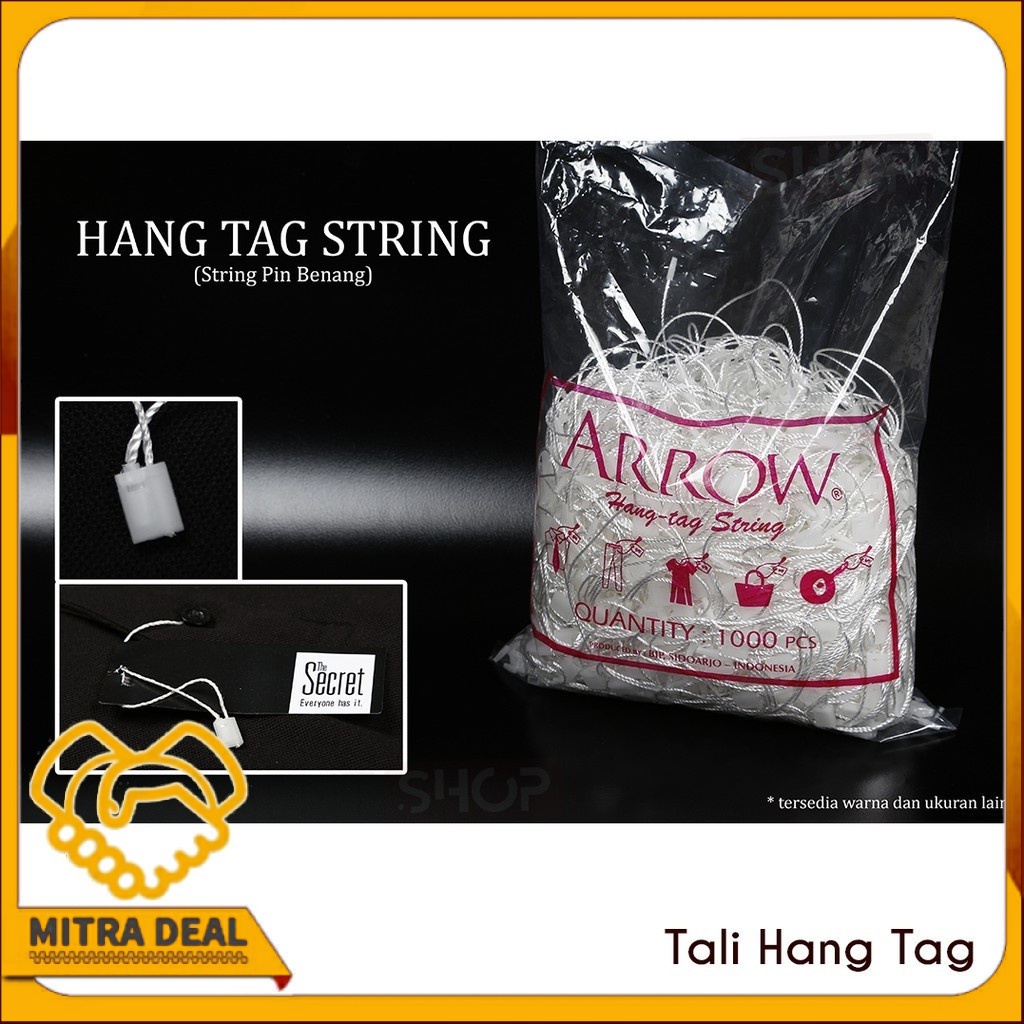 

[COD] LOCK PIN TALI MERK ARROW / LOOP PIN TALI / TALI HANGTAG (100pcs)
