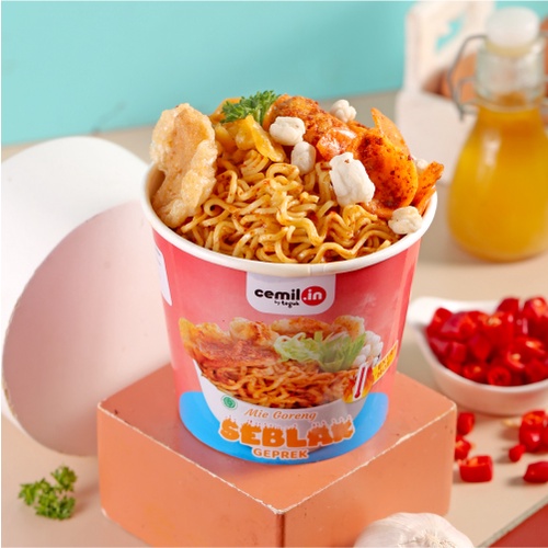 Teguk - Mie Goreng Seblak Geprek &amp; Cuangki - Bundling 2 Cuanki &amp; 2 Seblak Instan