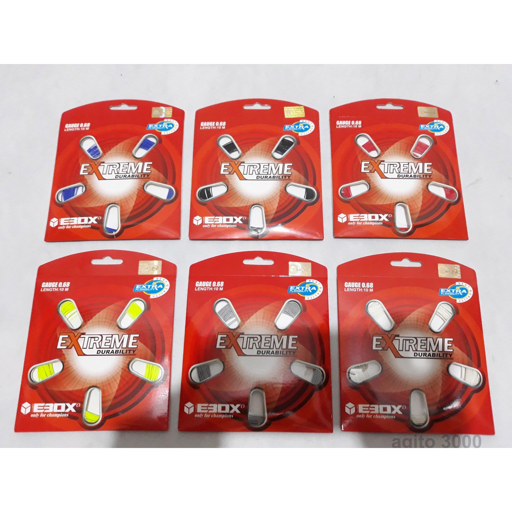 Senar Tali Raket Badminton Ebox Extreme Durability ORI