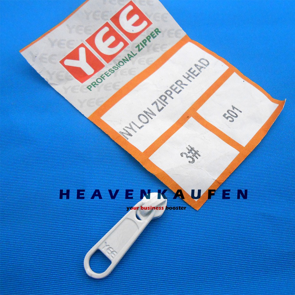 Kepala Resleting / Kepala Zipper YEE No 3 Putih