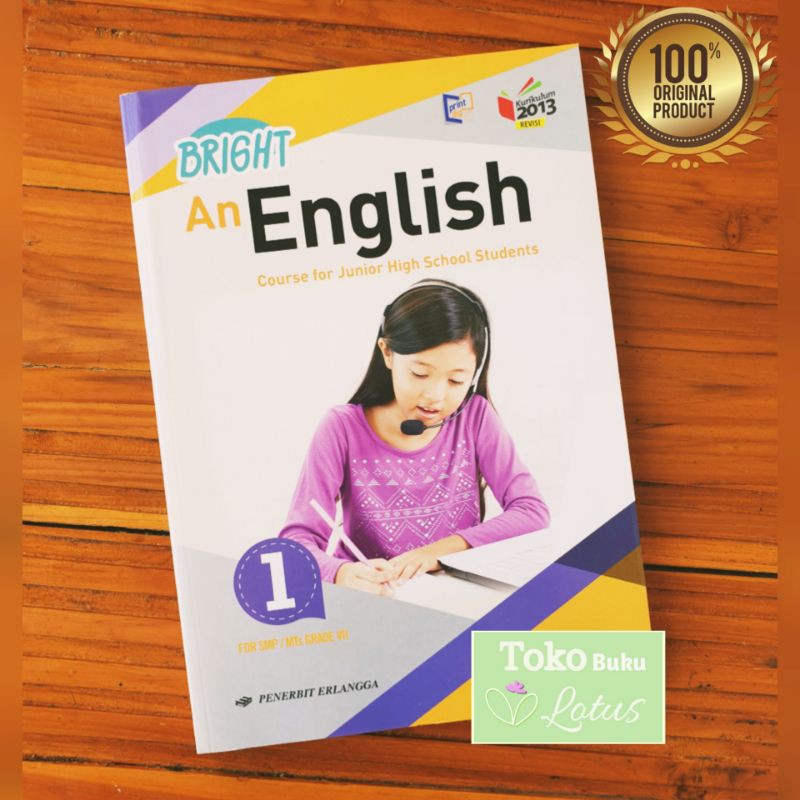 Buku Bright Bahasa Inggris Kelas 7 Smp Kurikulum 2013 Revisi Penerbit Erlangga Shopee Indonesia