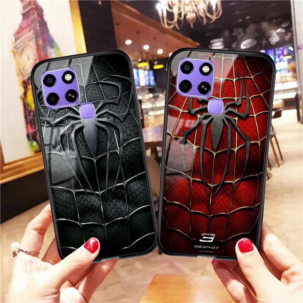 [M8] Case Glass INFINIX SMART 6 - Case hp - Casing hp - Kesing Kilau- Kesing handphone - Case handph