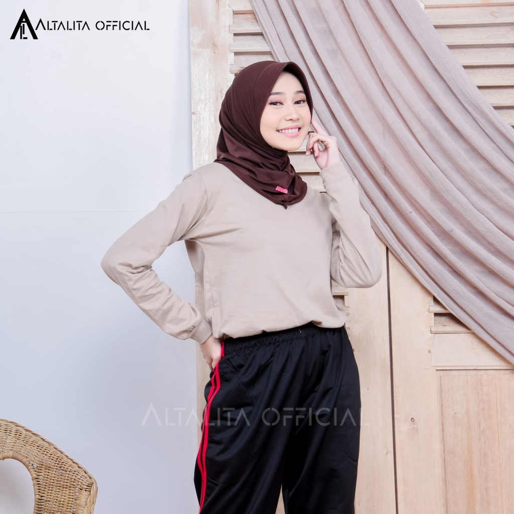 Altalita - Jilbab Sporty Nadira Bergo Sport Instan Jersey Spandek Premium pet Antem Olahraga Volly Senam High Quality