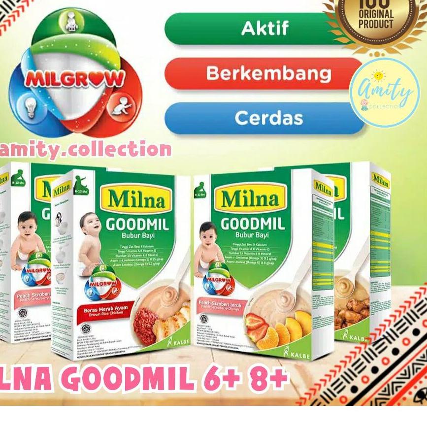➬ MILNA GOODMIL Bubur Bayi goodmill 6 bulan 8bulan 6+ 8+ Makanan Bayi Cereal Bayi Bubur Tim bubur ba