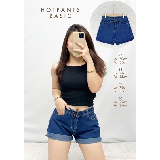 MDLV ~ Hotpants Basic Celana Jeans Pendek Hotpants terbaru Fashion Import