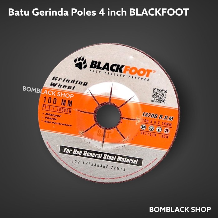 BLACKFOOT Batu Gurinda Poles 4 inch Grinding Wheel Mata Gerinda 4 x 6