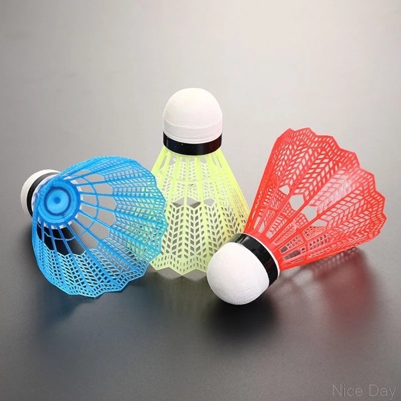 [12PCS Outdoor Supplies Colorful Foam Badminton Balls][Portable Durable Plastic Badminton][Training Game Sports Badminton ]