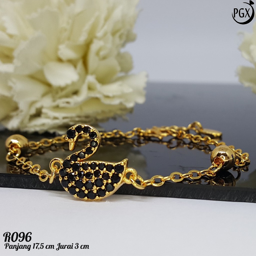 PGX Gelang Tangan Xuping Wanita Perhiasan Lapis Emas Aksesoris Fashion Premium - R096