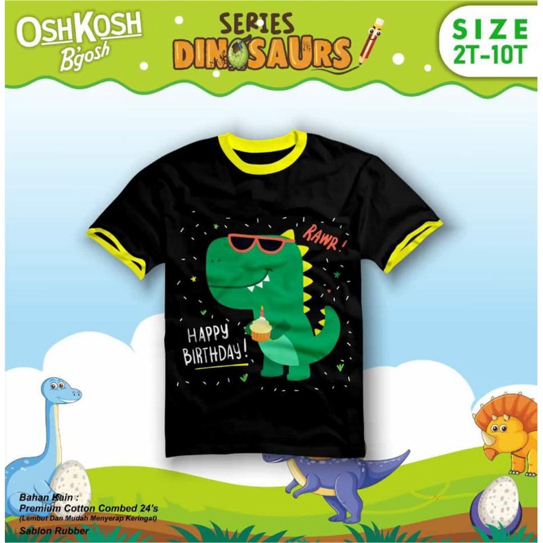 kaos oshkosh lengan pendek