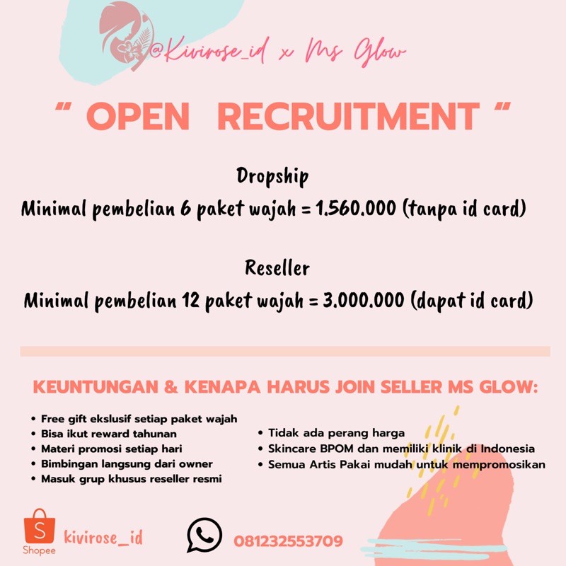 JOIN RESELLER MSGLOW - PELUANG BISNIS