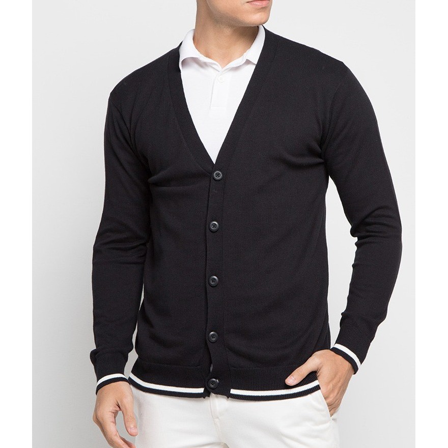 sweater rajut cartigan v neck pria#hitam#sweterpria#rajutpria#sweterpria&amp;wanita#cartiganrajut#