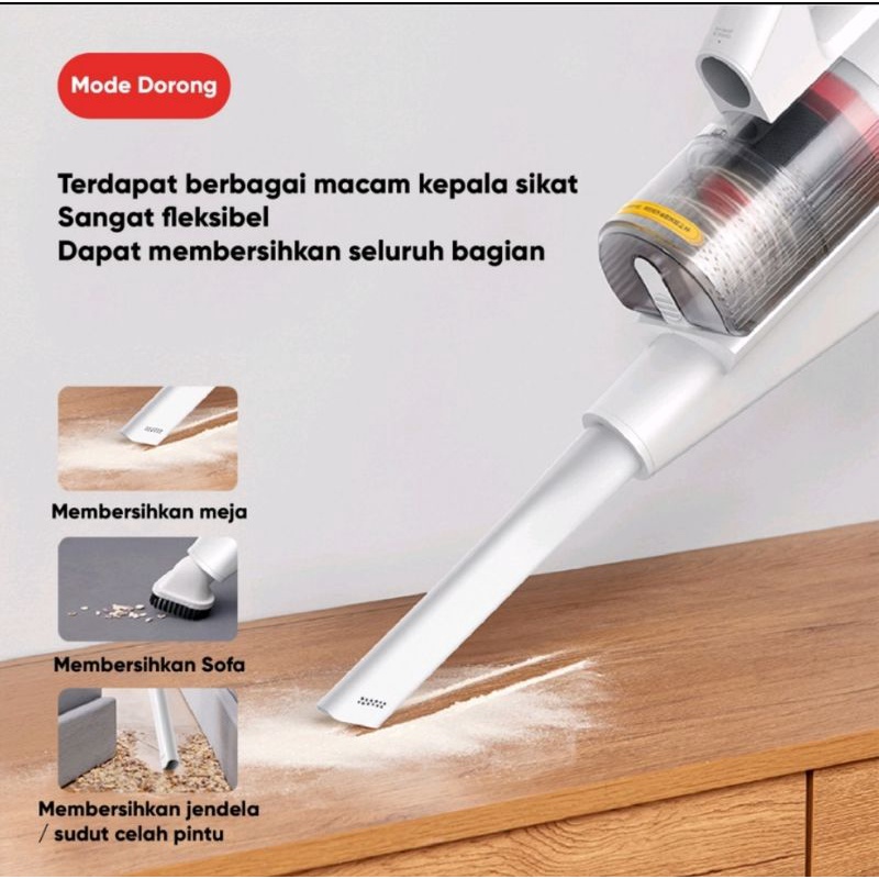 Deerma DX888 Vacuum Vacum Cleaner 3 Mode Debu Lantai Sofa Rumah 12kPa Garansi Resmi