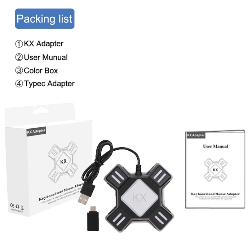 Btsg Converter Keyboard Dan Mouse Profesional Untuk Switch/Seri X///Untuk PS3