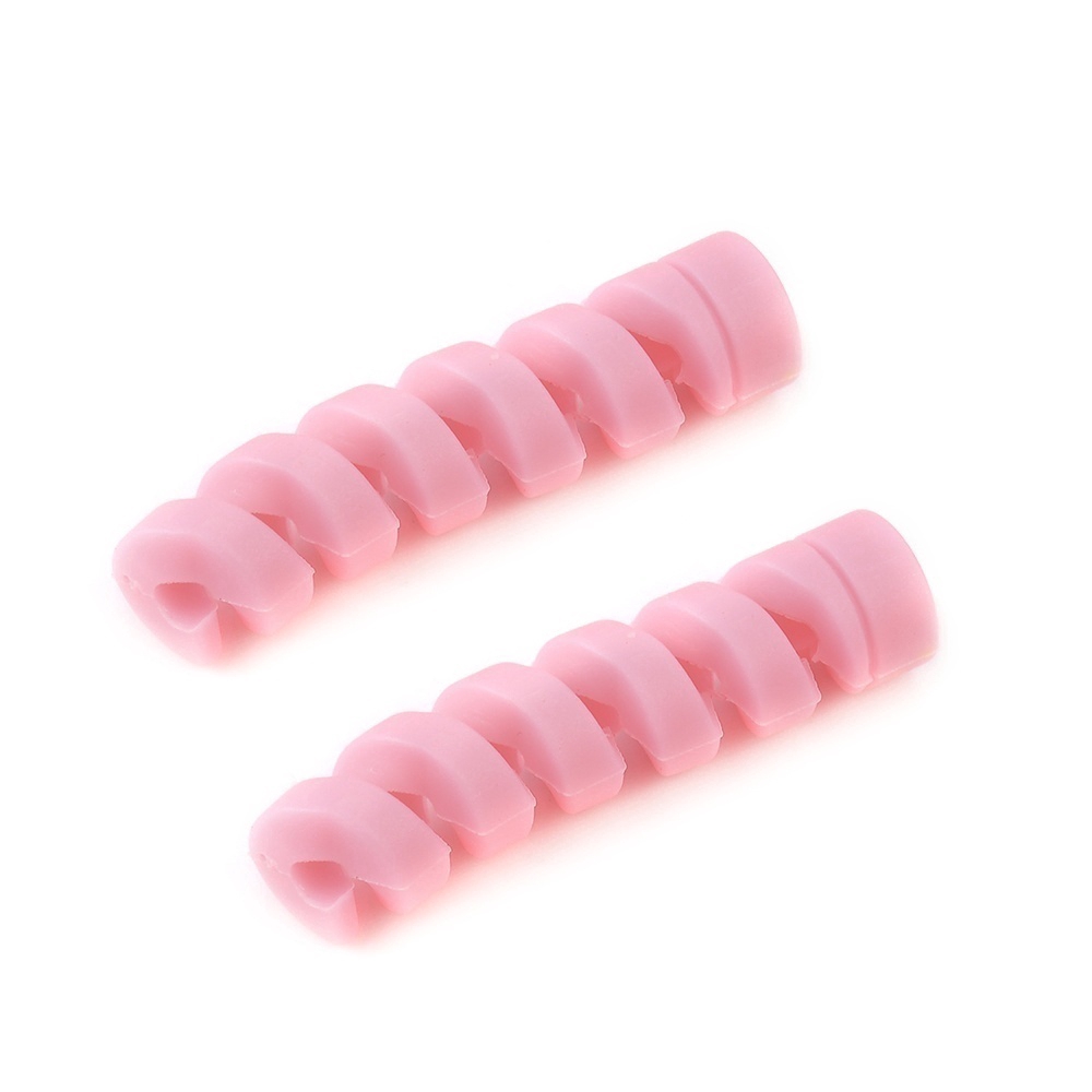 【TERSEDIA &amp; COD】1 Pair dari Kabel Data Pelindung Set Anti-Break, Lucu Spiral Telepon Pengisian Kabel Penutup Perlindungan Data # 261141322