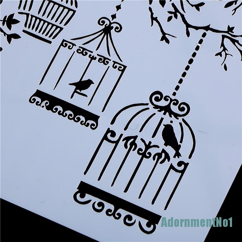 (AdornmentNo1) Cetakan Stensil Cutting Dies Motif Burung Hantu Untuk Scrapbook / Craft Diy