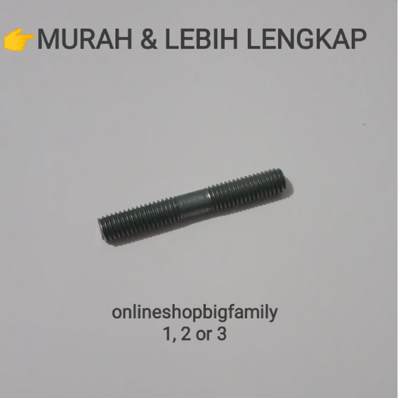 ✓BAUT TANAM M6/DRAT 10 UNTUK KNALPOT HONDA BEBEK/SUZUKI
