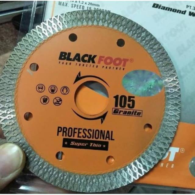 BLACKFOOT - Diamond Wheel 105 SUPERTHIN WET &amp; DRY