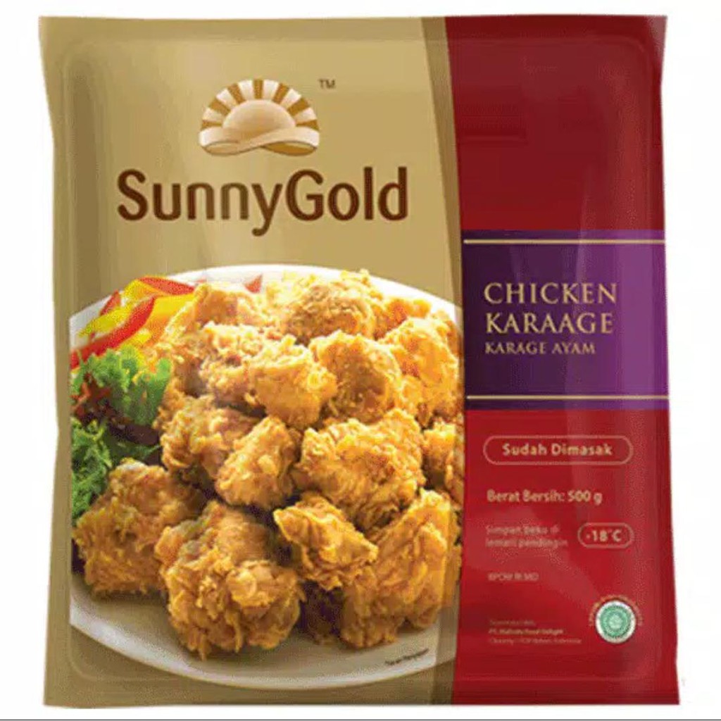 

SUNNY GOLD KARAGE AYAM ORIGINAL 500GR SUNNY GOLD CHIKEN KARAAGE FROZEN FOOD