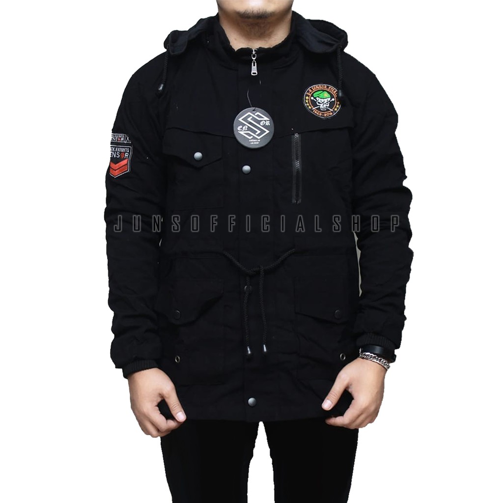 TURUN HARGA ! Juns Jaket Parka Pria Justine Original SENSOR SERIES