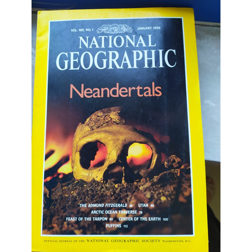 Majalah National Geographic January 1996 Bekas
