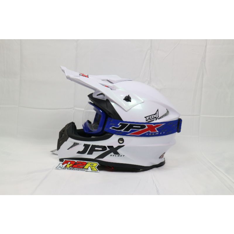 Helm Cross JPX dan Goggle JPX Helm trail Motocross adventure