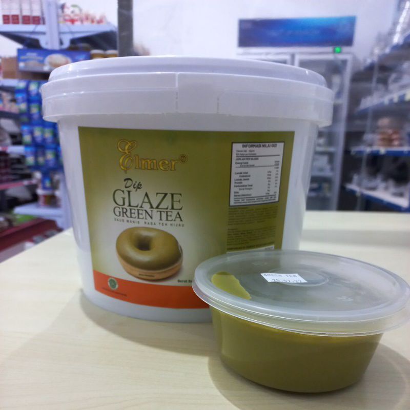 

elmer dip glaze Green tea 250gr, repack asli dari 5kg