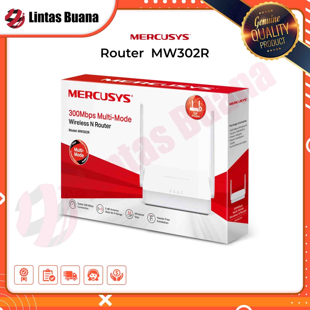 Mercusys MW302R 300Mbps MW 302R - White | Adapter | Networking