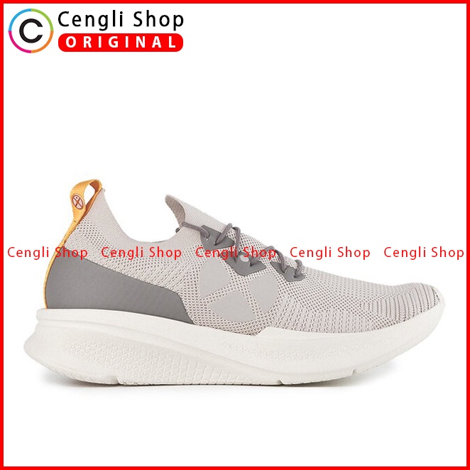 SEPATU SNEAKER HUSH PUPPIES PRIA ORIGINAL CASUAL ASLI ABU-ABU HM058