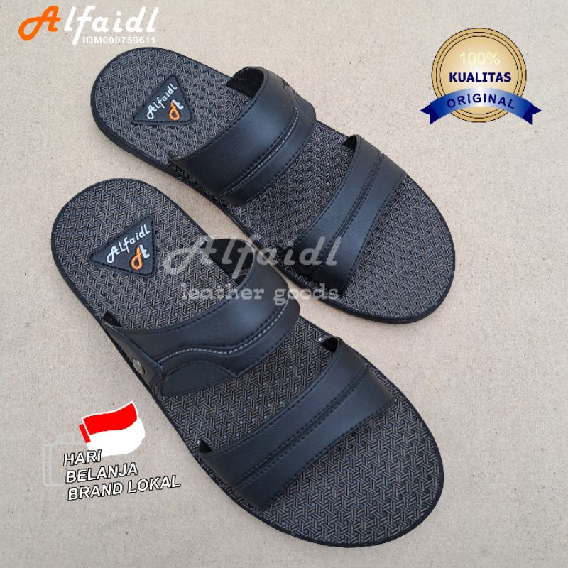 Sandal Distro Sandal Pria Casual Sandal Slide Terbaru Original Alfaidl