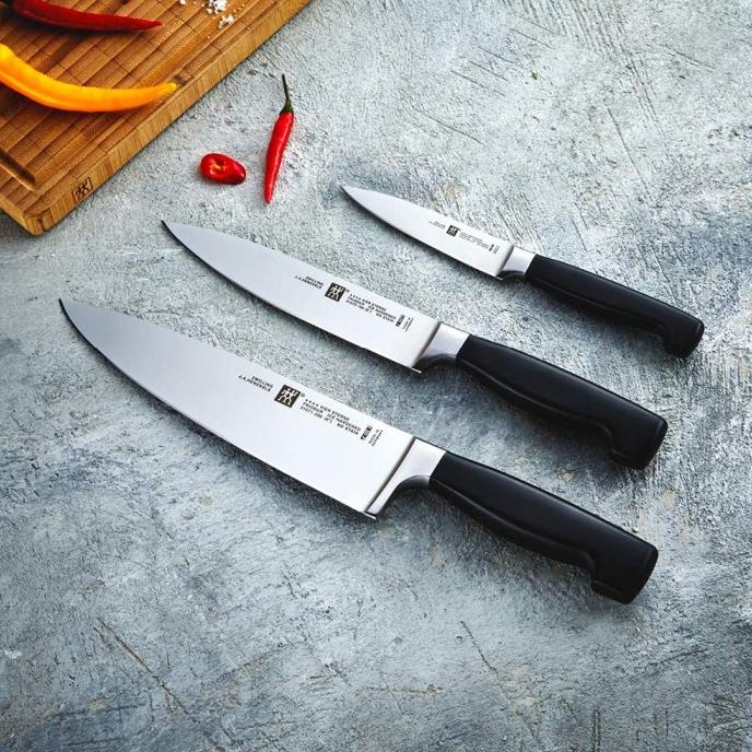 

Zwilling Knife Set Of 3 Pcs, Zwilling Four Stars Deme84Tocv