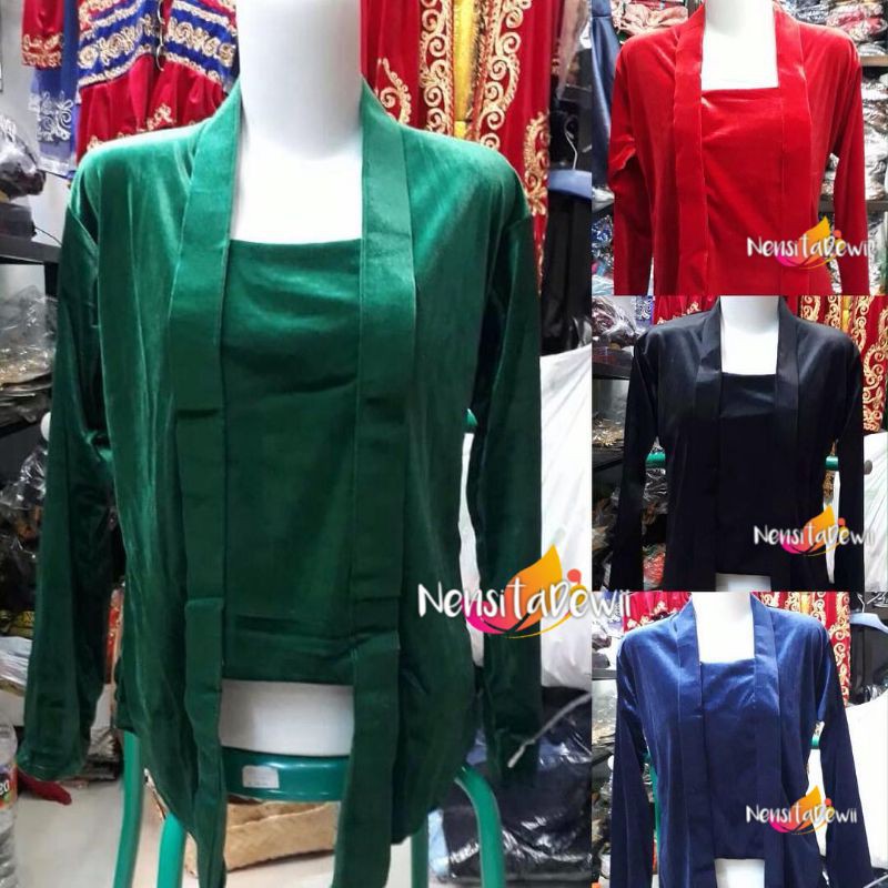 Kebaya Kutubaru Bludru / Warna Lengkap