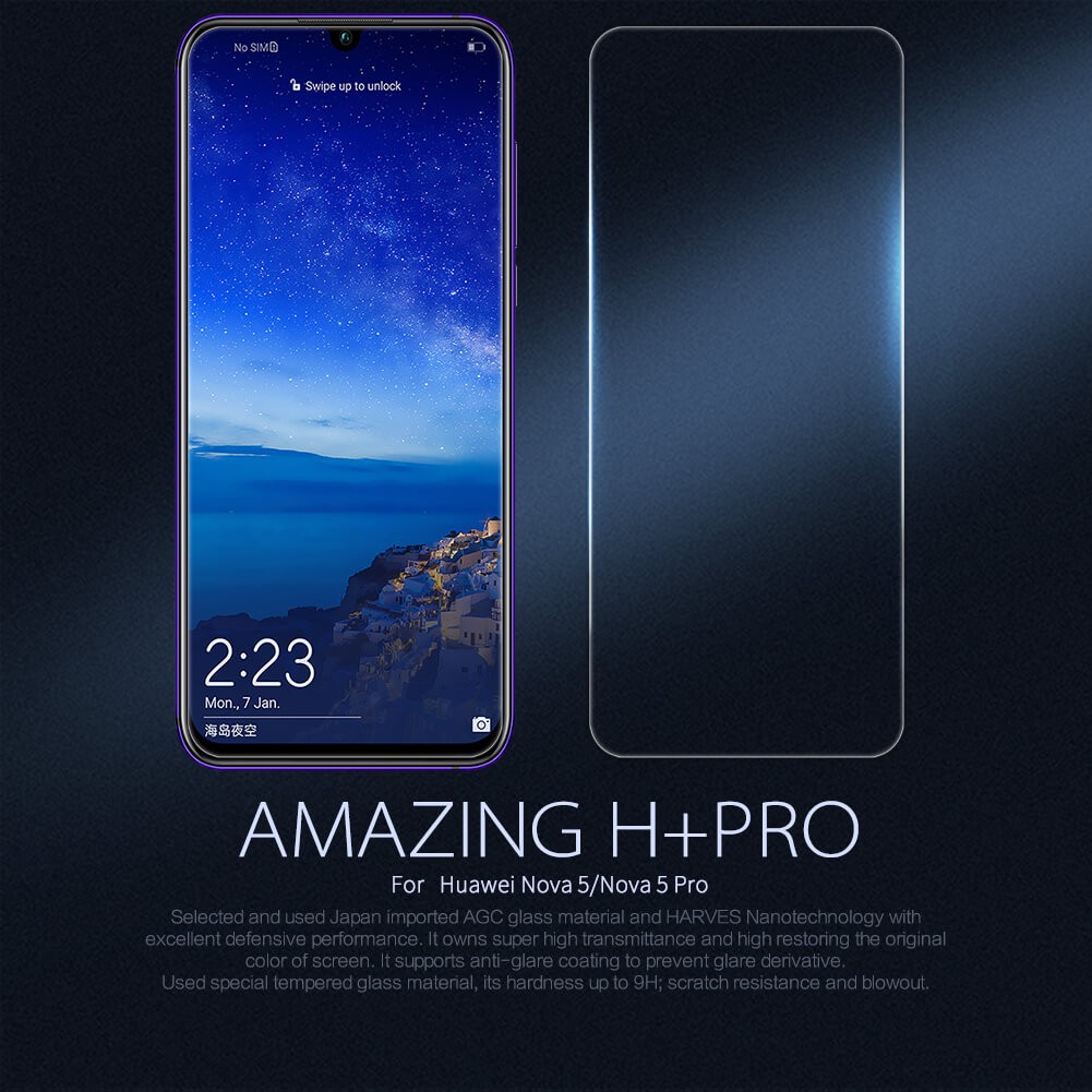 Huawei Nova 5, Nova 5 Pro Tempered Glass NILLKIN AMAZING H+ Pro