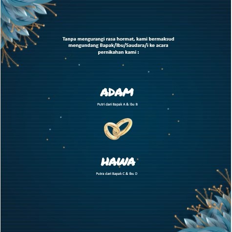 Undangan Digital / Undangan Digital Pernikahan / Video Undangan