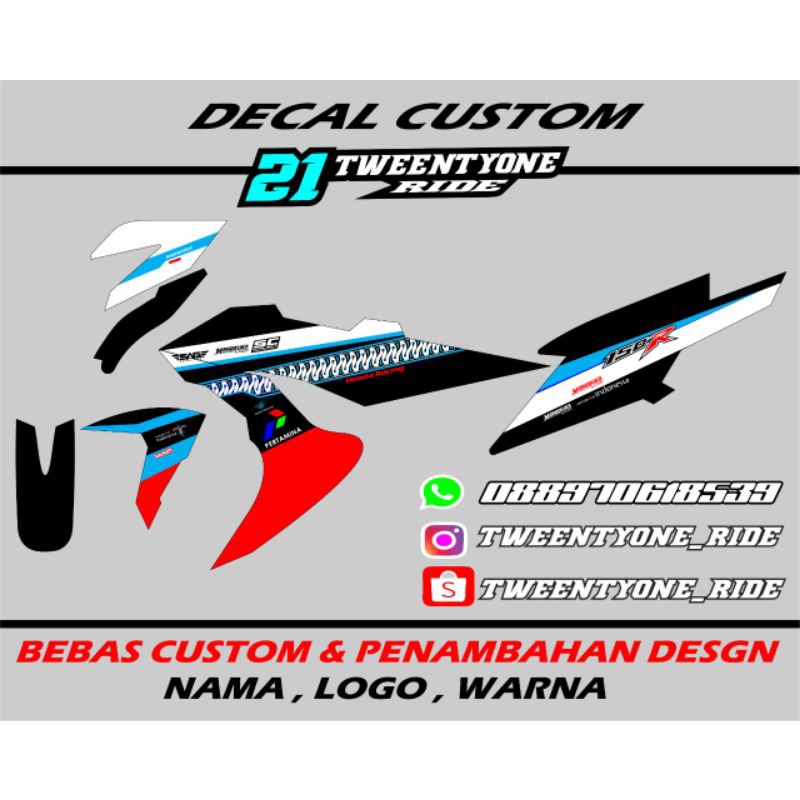 decal mandalika sonic 150r