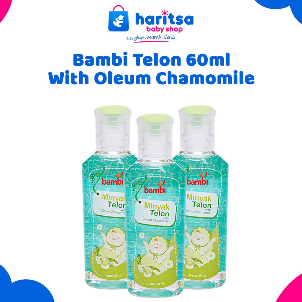 Bambi Baby Minyak Kulit Bayi Minyak Telon Oleum Chamomile 60ml