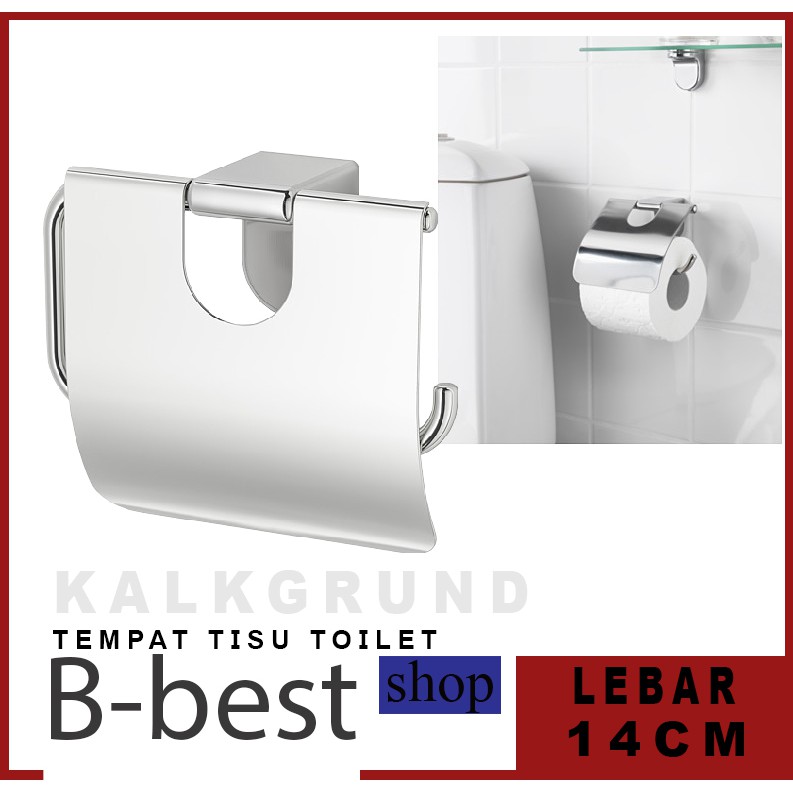 Tempat Tisu Toilet CHROME / Tempat Tisu Kamar Mandi Bahan Baja