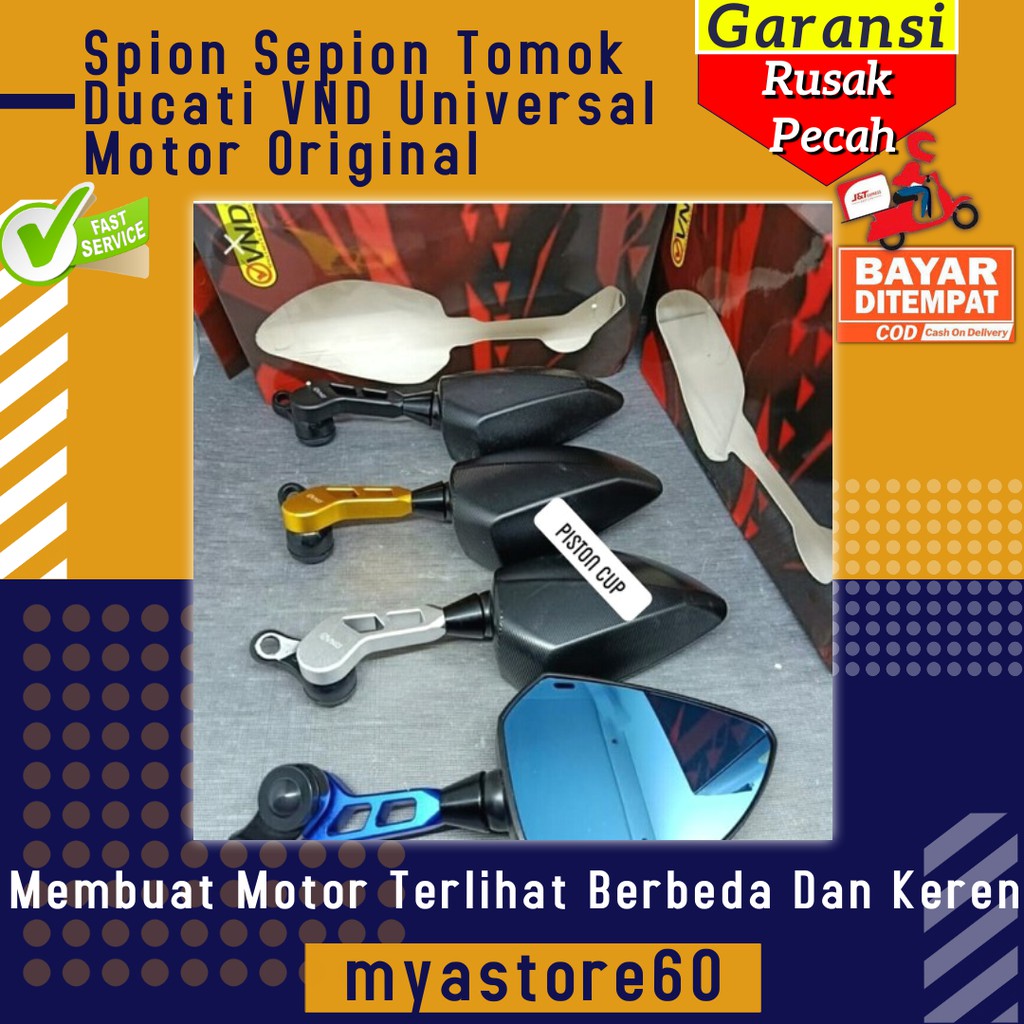 Spion Sepion Tomok Ducati VND Universal Motor Original Spion Jumbo Ducati Tomok VND Nmax Aerox Mio