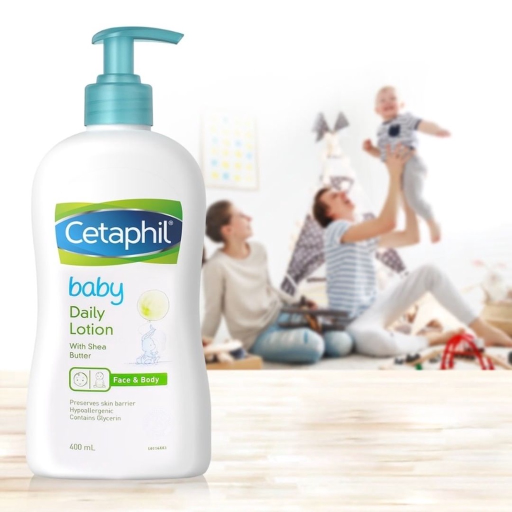 ❤ BELIA ❤ Cetaphil Baby Daily Lotion with Shea Butter Face &amp; Body 400ml