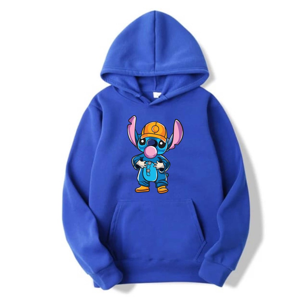 STICH Jumper Hoodie II STICH Sweater Hoodie II Sweter Oblong Topi Sz M - XL ( Pria &amp; Wanita / Anak &amp; Dewasa )